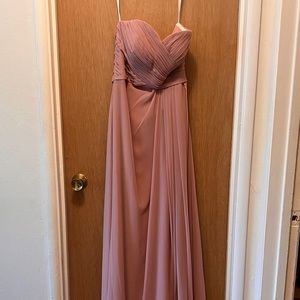 Azazie Dusty Rose Dress Size 2